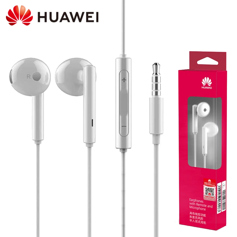 Наушники Huawei AM 115 проводные наушники с разъемом 3 5 мм регулятором громкости для