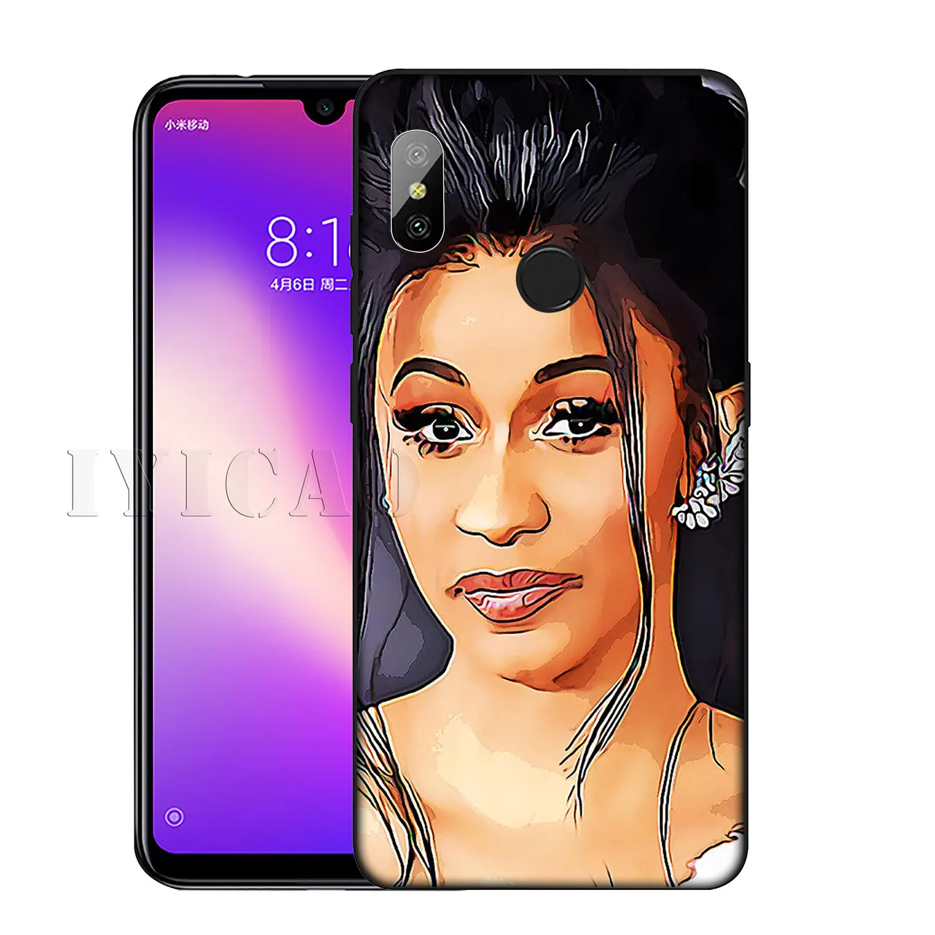 IYICAO CardiB pop Cardi B Мягкий силиконовый чехол для телефона Xiaomi Redmi K30 K20 8A 7A 6A 5A S2 GO Note 8 8T 7 5