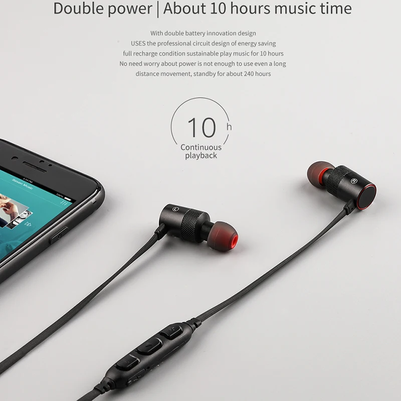 AWEI, новинка, Bluetooth, Беспроводные спортивные Игровые наушники, с шейным ободком, двойная мощность, стерео звук, водонепроницаемый, IPX4, супер глубокий звук для телефона