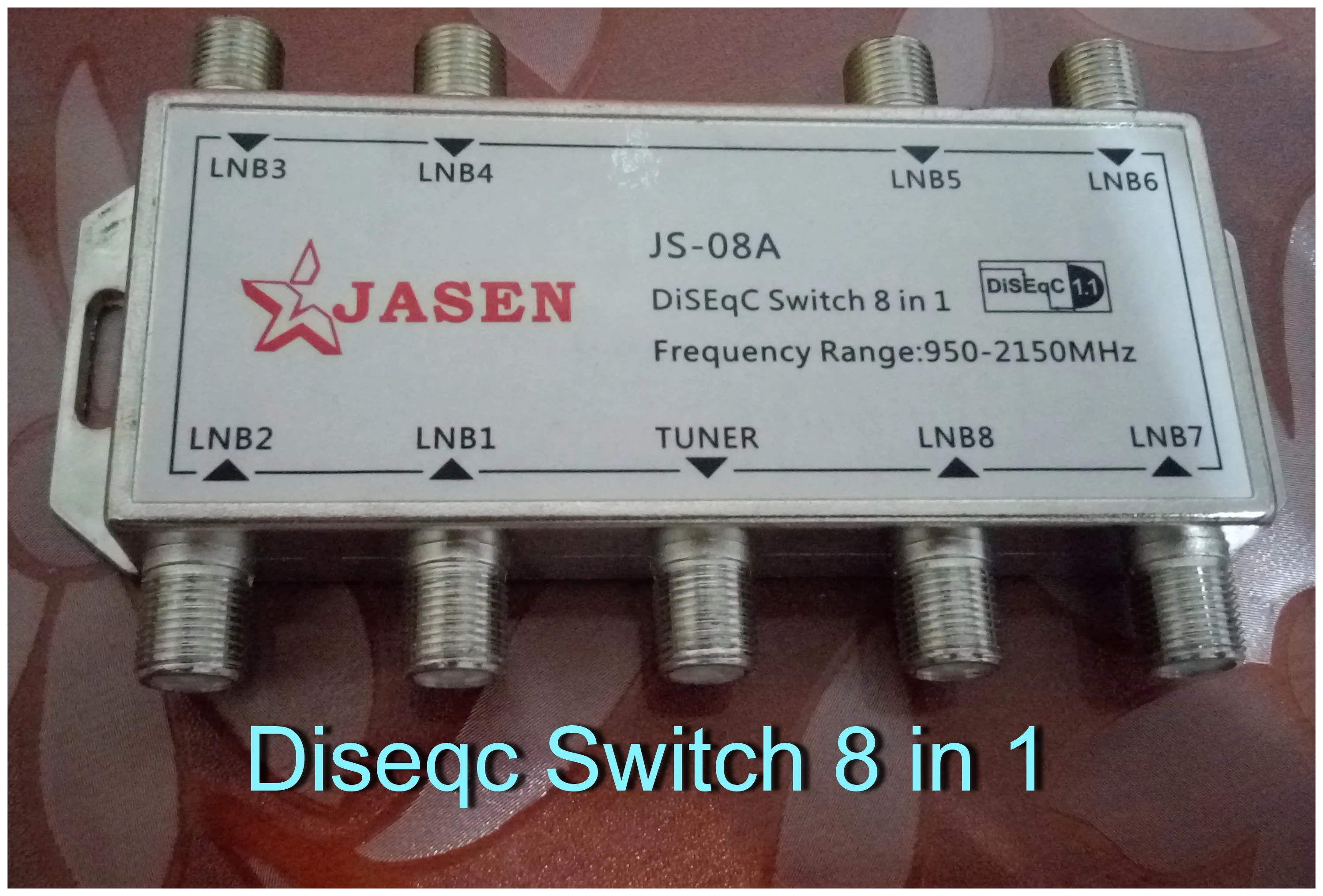Цифровой DiSEqC коммутатор JS 81 8X1 Hingh качественный водонепроницаемый переключатель