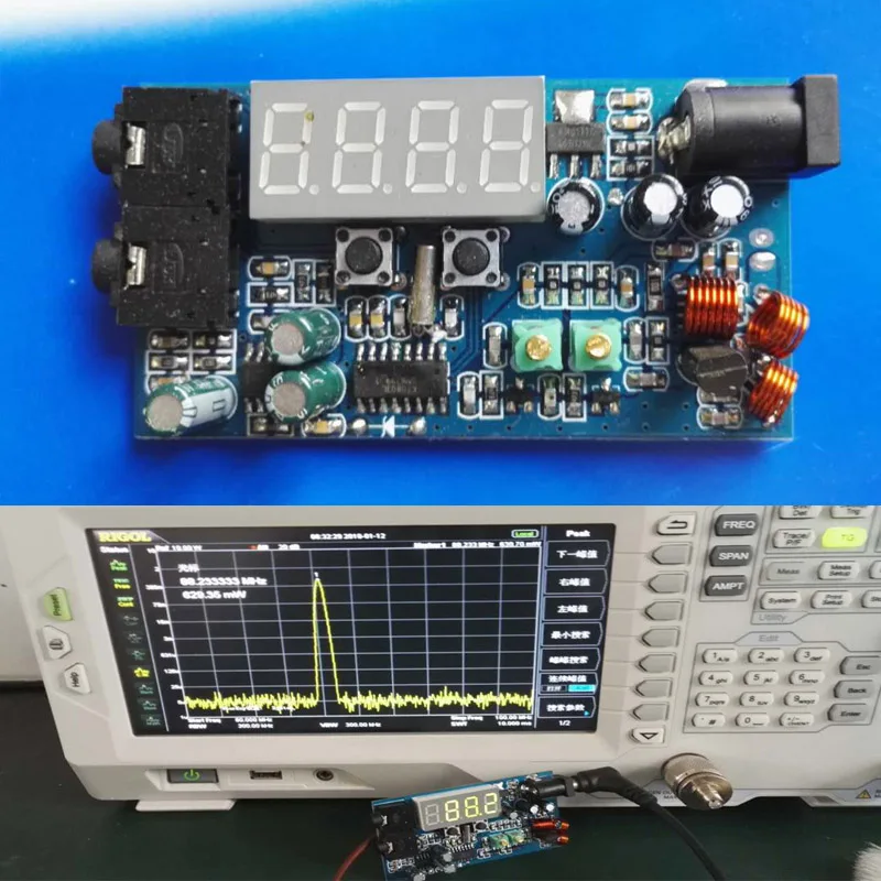 Радиостанция светодиодная цифровая 76 108 МГц 12 в пост. Тока 0 5 Вт|dc dc|transmitter diytransmitter