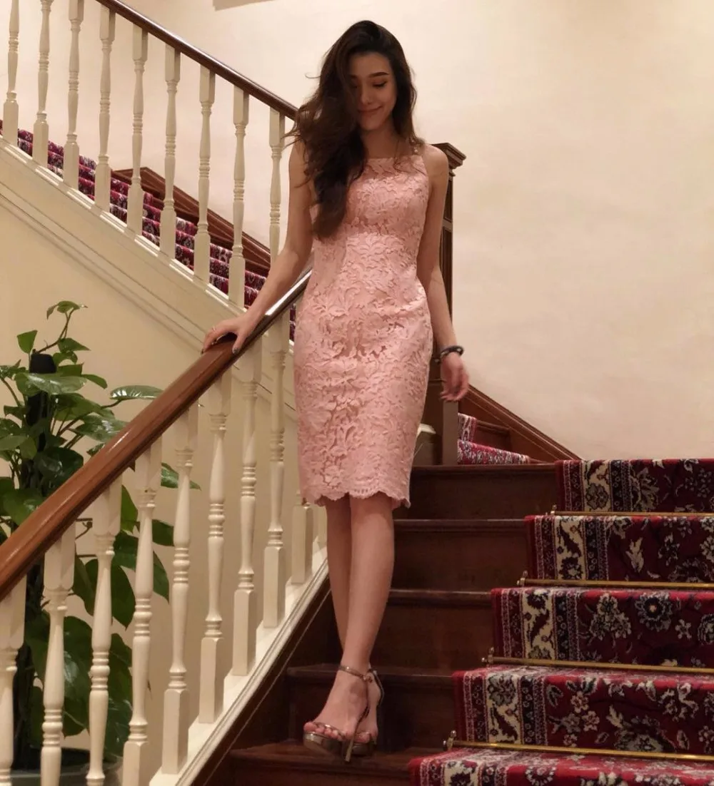 2018 новые розовые женские платья без рукавов с вышивкой на тонких бретельках