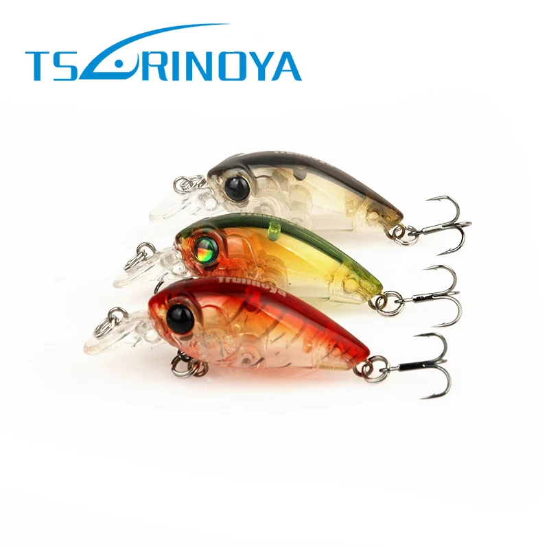 Tsurinoya 3 шт. жесткая пластиковая рыболовная приманка DW24 Мини кривошипная 35 мм 5 г