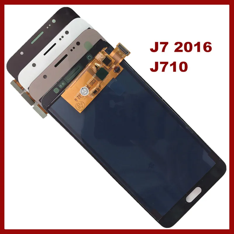 Для Samsung Galaxy J710 LCD J7 2016 J710F SM-J710F J710FN J710M дисплей сенсорный экран дигитайзер Замена