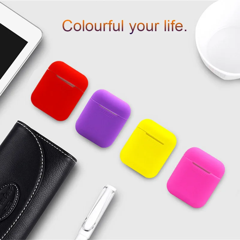 Чехол для наушников Apple AirPods силиконовый чехол беспроводных Bluetooth Air Pods защитный