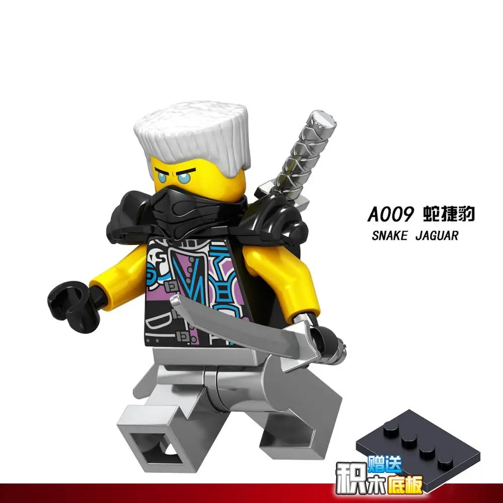 Бургундия Для мотоцикла ниндзя, фигурки, Kai Jay Zane Nya Lloyd Garmadon WU с оружием, строительные блоки, кирпичи, игрушки - Цвет: Бургундия