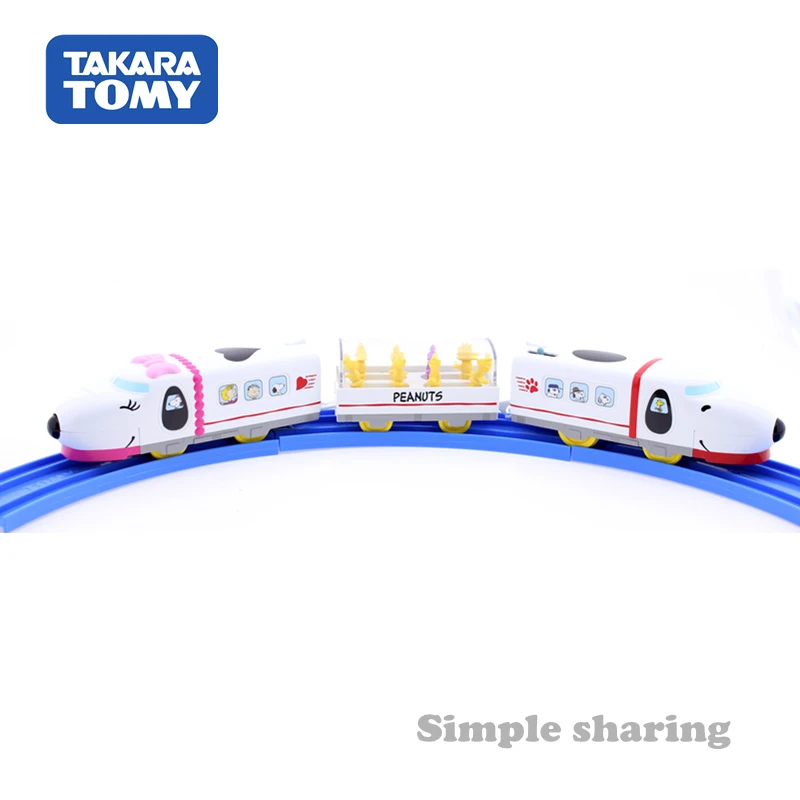 TAKARA TOMY SNOOPY & FRIENDS арахис мечта железная дорога моторизованная игрушка модель