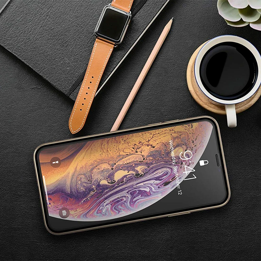 Закаленное стекло MUSTTRUE 9H для iPhone6 6 s Plus 5 5S SE 7 8 защита экрана полное покрытие iPhone 10 X
