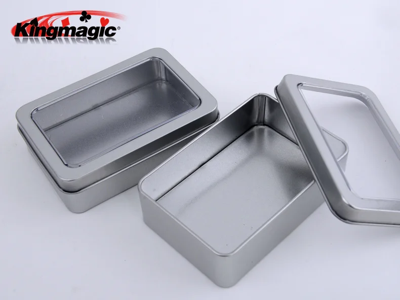 

The Card Box Iron Card Box Protect Poker Storage Box Magic Tricks Magic Props