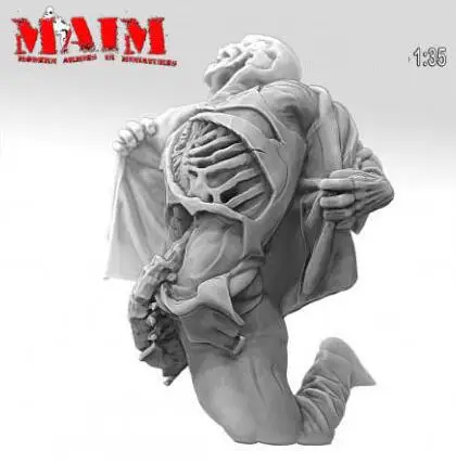 Фигурка зомби из смолы масштаб 1/35 | Игрушки и хобби
