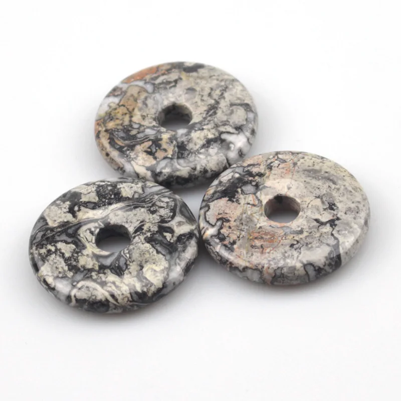 

40mm gray carnelian beads natural stone beads for jewelry making for pendant making one piece to sell wholesale