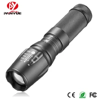panyue 2018 high quality aaa 18650 rechargeable battery aluminium adjustable focus high power tactical led zoom flashlight torch