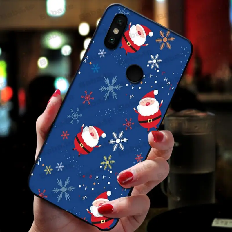 Рождественский чехол для xiaomi mi 8se 6 mi8lite note2 note3 mix2 max2 max3|Бамперы| |