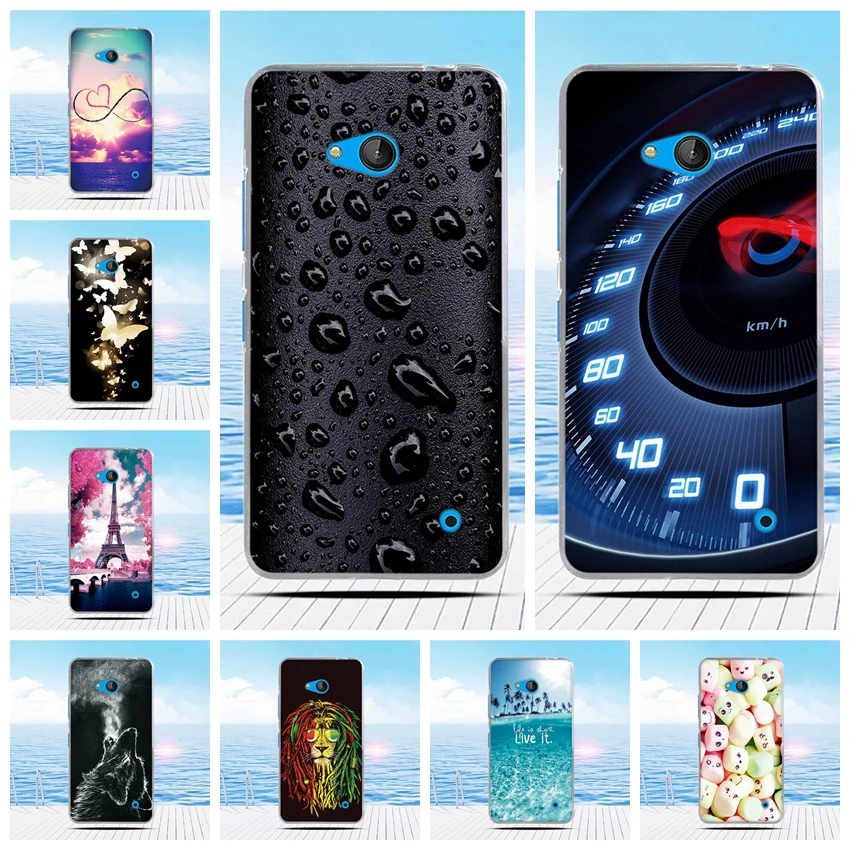 Мягкий силиконовый чехол из ТПУ для Nokia Microsoft Lumia 640 с 3D рельефным рисунком|Бамперы|