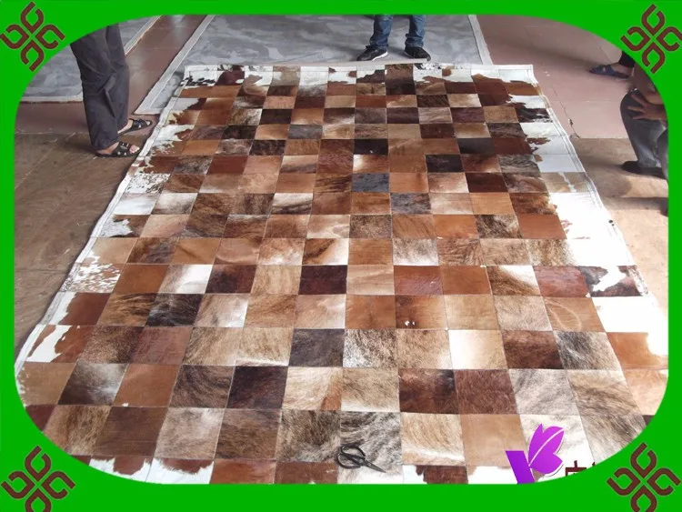 

free shipping shipping 100% natural genuine cowhide carpet shaggy