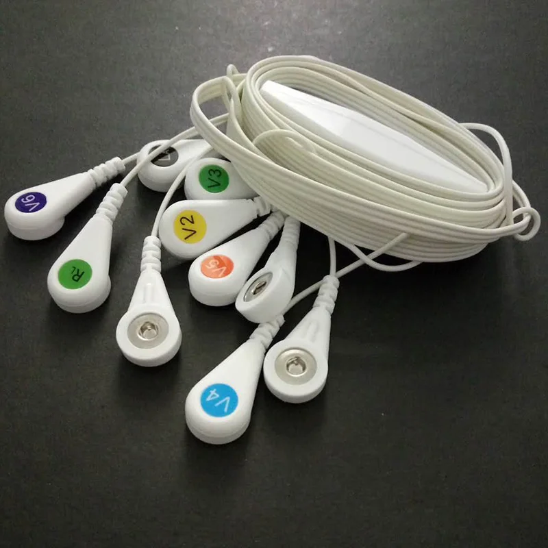 Высокое качество для ступки Miraclink монитор пациента holter ECG EKG 10 свинцовый кабель AHA