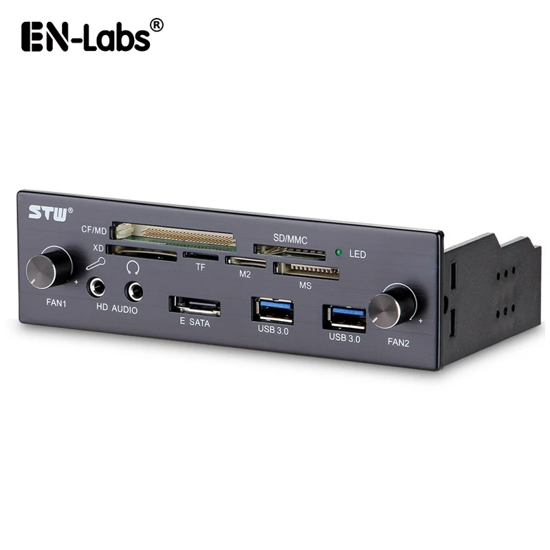 En Labs 5 25 &quotPC компьютер спереди Панель USB 2 0 Card Reader MD SD/MMC XD TF M2 MS 64 г CF w/Скорость