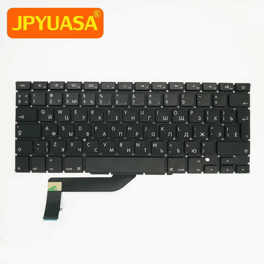 Новая русская клавиатура для ноутбука Macbook Pro 15 дюймов Retina A1398 2012 2015 года 5