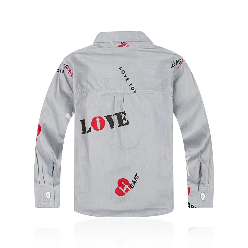 Детские рубашки в европейском и американском стиле с классическим граффити для