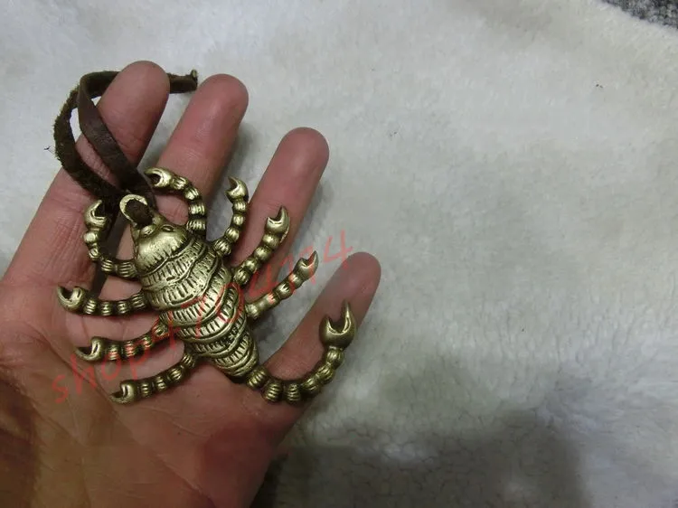 

Solid pure copper, scorpion vessel brass scorpion pendant, crafts, decorations, collections