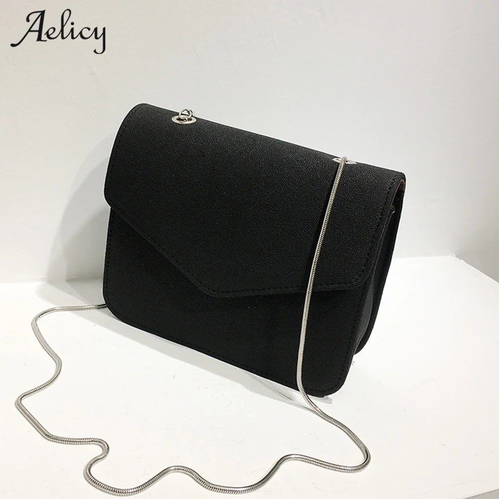 Винтажные женские сумки мессенджеры Aelicy с цепочкой и застежкой дизайнерские