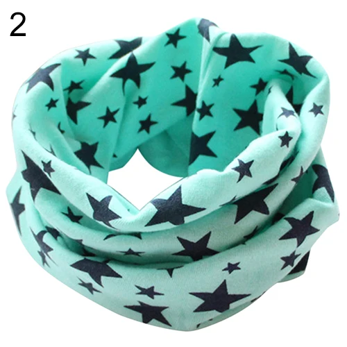 Лидер продаж 2016 года детский хлопковый шейный платок со звездами шарфы для