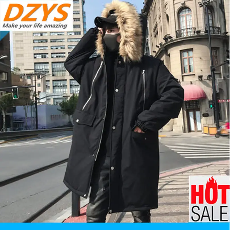 

2018 Winter Coat man 2018 new tide brand Hip-hop handsome YH cotton clothes in the winter jacket
