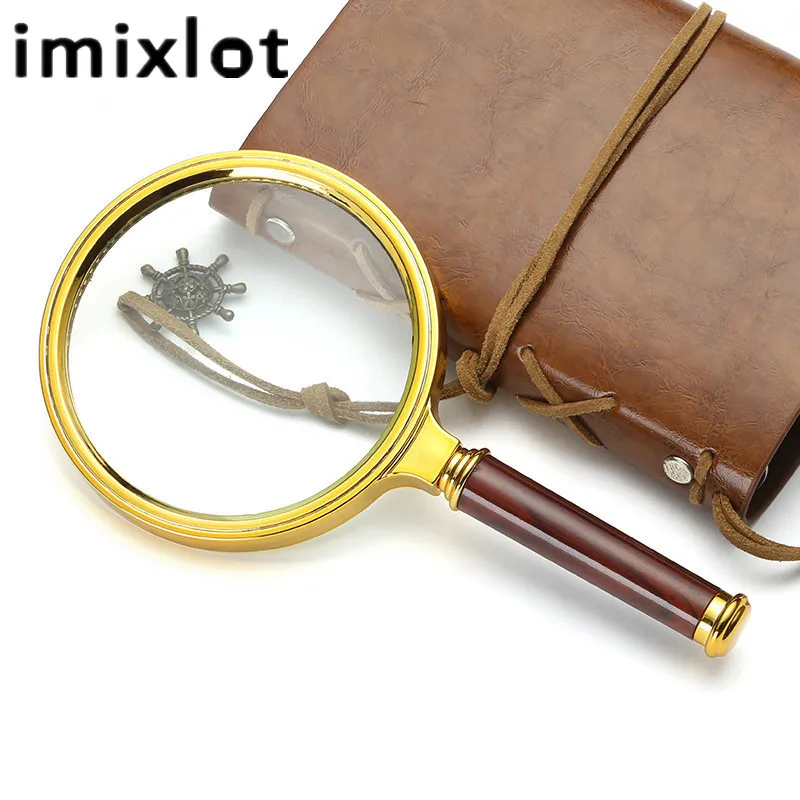 Новое карманное увеличительное стекло IMIXLOT съемное фотостекло с золотой
