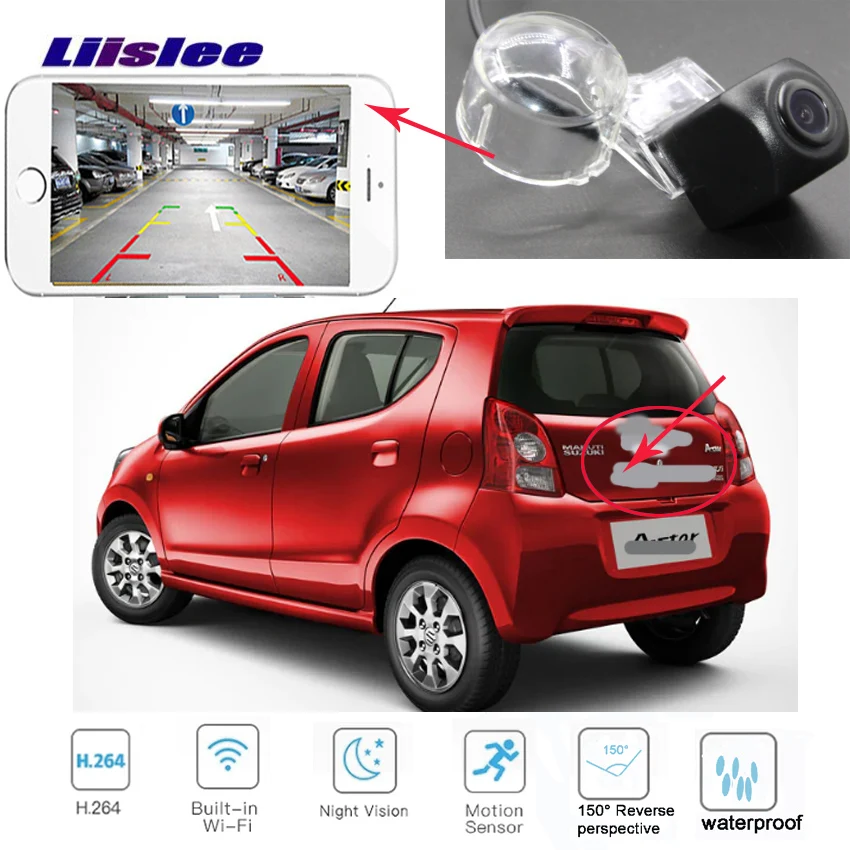 LiisLee Автомобильная беспроводная камера заднего вида для Suzuki ALTO Maruti A Star Nissan Pixo CCD