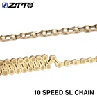 Полуполая цепь ZTTO для горного велосипеда, прочные цепи для горного велосипеда, 10 s, 20 s, 30 в, 10 скоростей, для системы K7