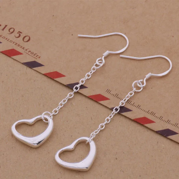 Модные ювелирные изделия милые длинные серьги подвеска в виде звезды/сердца для