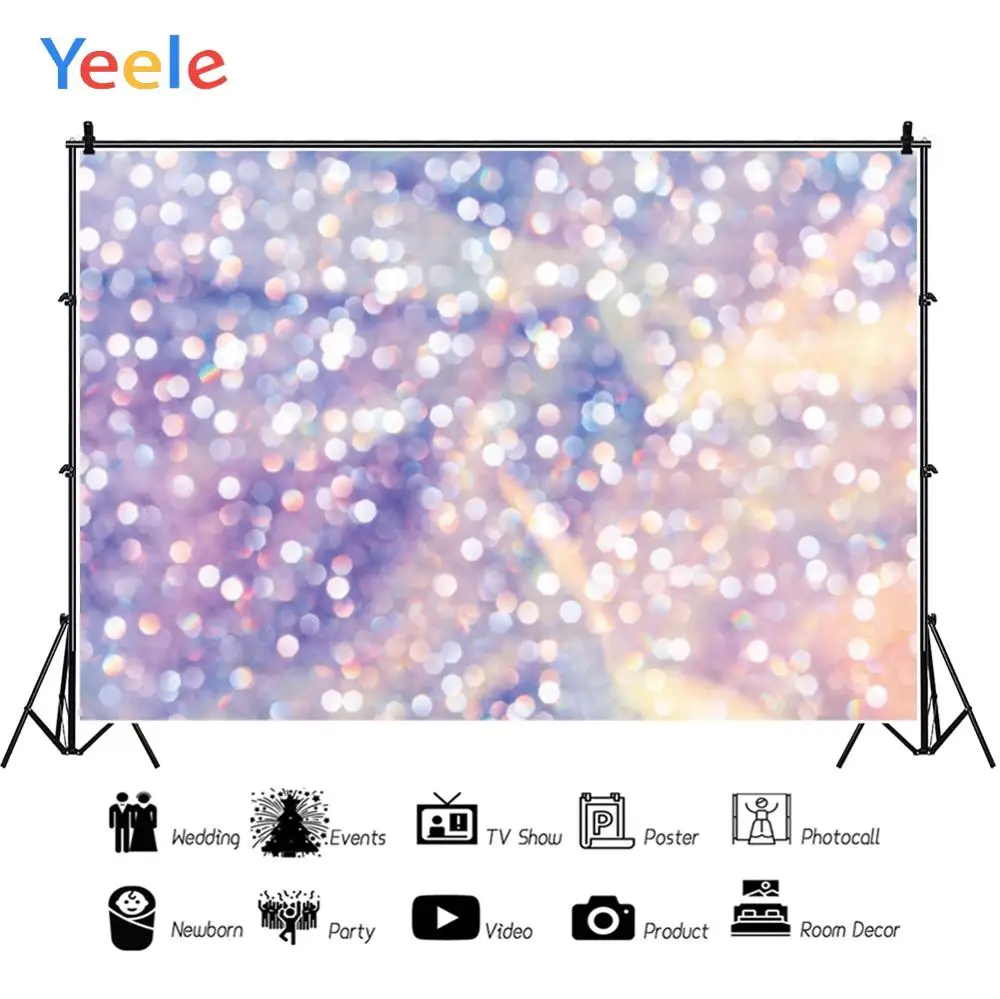 Обои Yeele с блестками и боке декоративные фоны для фотосъемки персонализированные