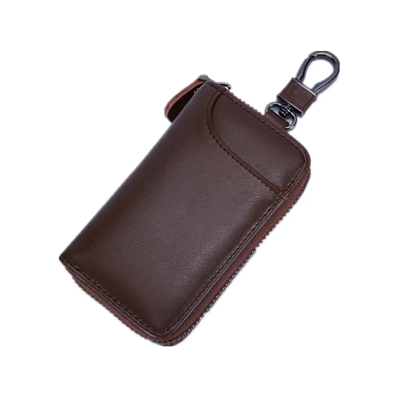 BISI GORO 2019 Multi Function Key Case Genuine Cow Leather Men &amp Women Car Wallets Zipper Bag Pouch Purse Credit Card | Багаж и сумки