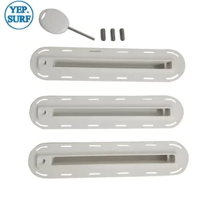 Доска для серфинга, штепсельная вилка с одним язычком, пластиковая, с белыми плавниками