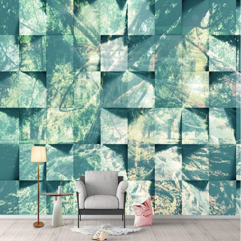 Деревянные обои для спальни лес дома джунгли абстрактные рабочего стола Hd 3d