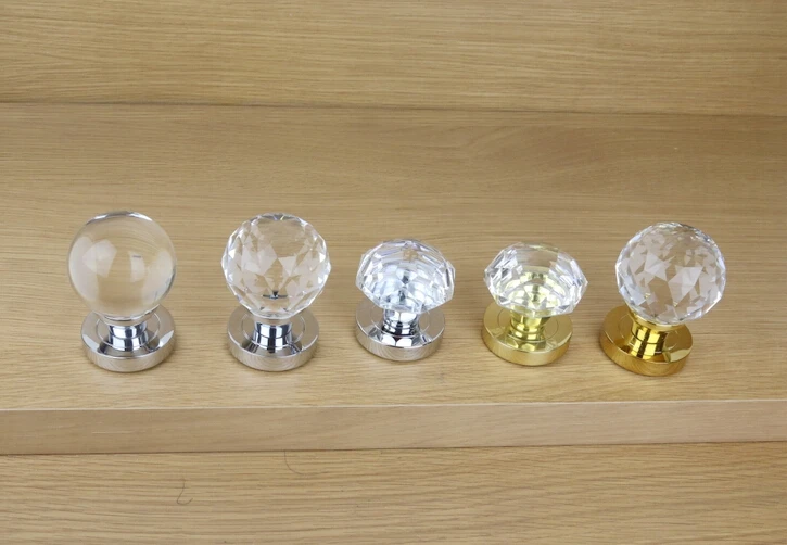 Устойчивая импортная двухсторонняя сферическая Хрустальная ручка раздвижная