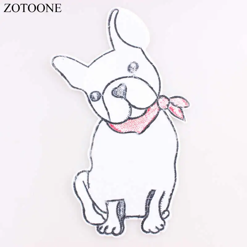 ZOTOONE платье с блестками и большим собака 25*15 см нашивки на одежду куртки футболка
