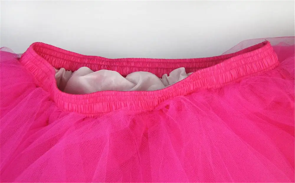 Layers Women Adult Tutu Tulle Skirt Summer High Waist Flare Mini Elastic Waistband faldas jupe femme | Женская одежда