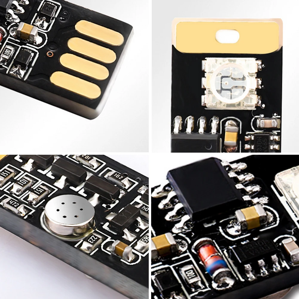 USB RGB цветная светодиодная лампа сенсорного/звукового управления окружающий свет