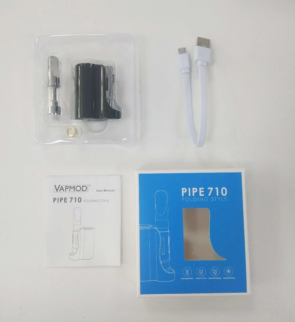 Оригинальный Vapmod Pipe 710 стартовый набор с керамической катушкой картридж 900 мАч