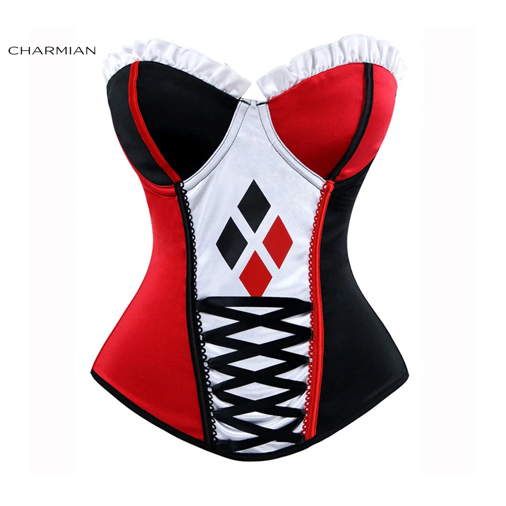 Charmian Miss Joker holloween костюм для женщин сексуальный взрослый Джокера нарядное платье