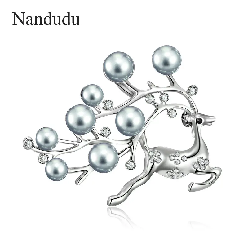 Nandudu броши для Новое поступление Лидер продаж оленей брошь в виде головы оленя