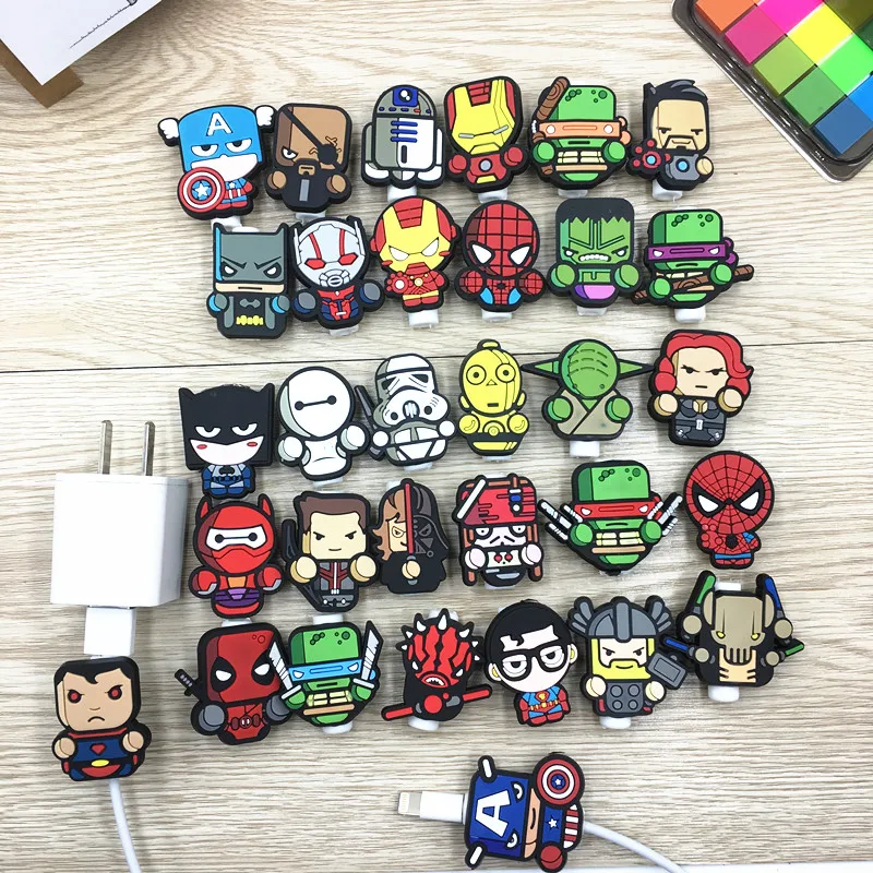 10 шт. мультяшный протектор кабеля USB для управления линиями данных органайзер