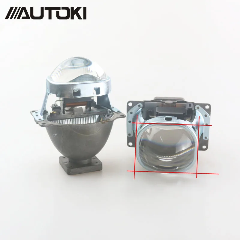 Autoki 3 дюйма Koito Q5 Bi xenon объектив проектора квадратный с крышкой для использования
