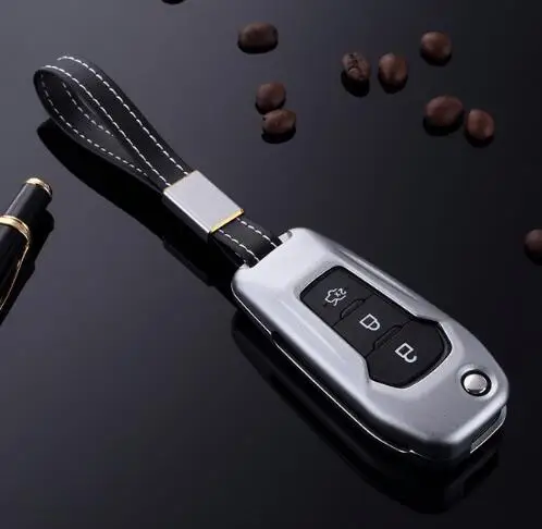 

Aluminium Alloy Car Key Case Cover For Ford Ranger C-Max S-Max Focus Galaxy Mondeo Transit Fiesta Escape Ecosport Edge Fusion
