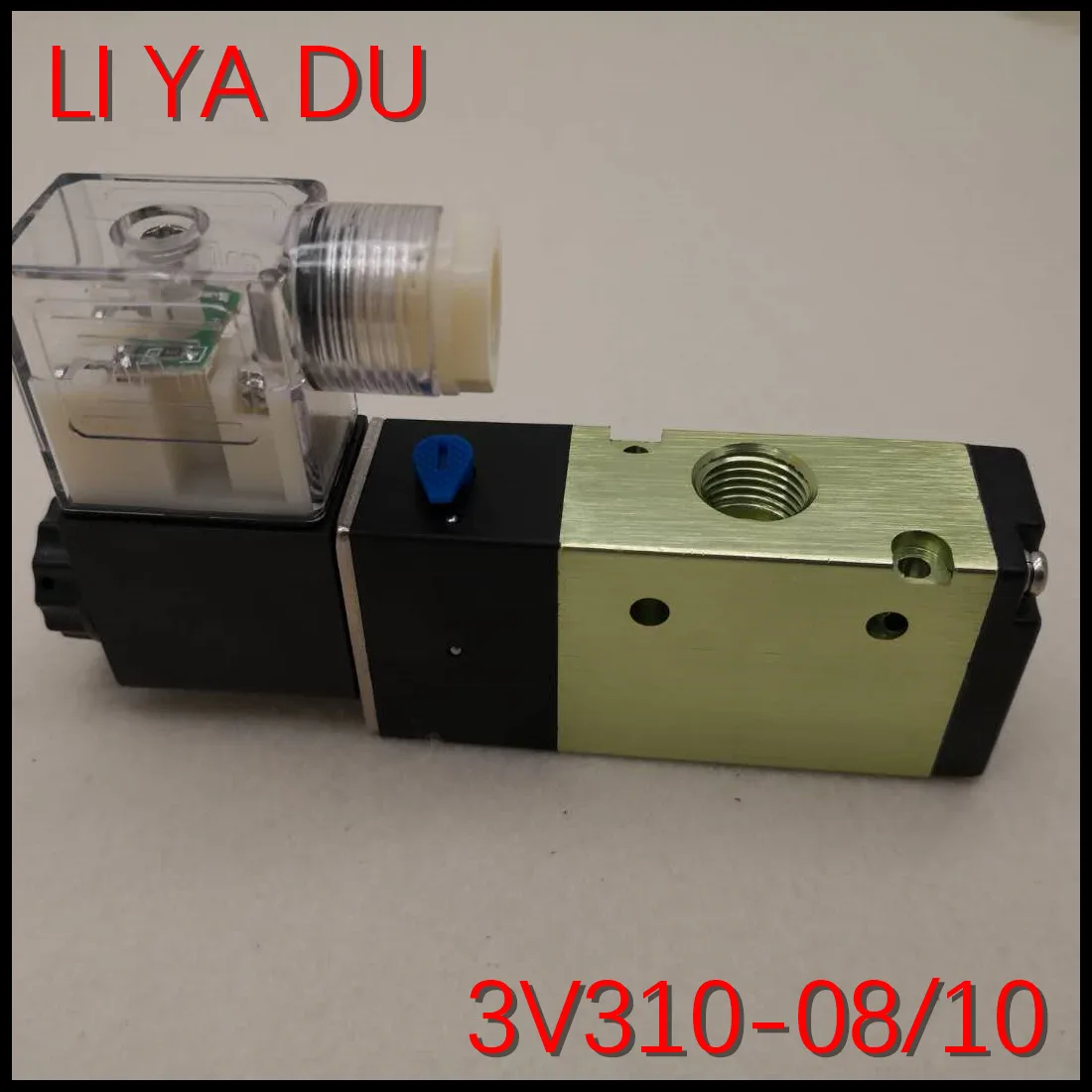 Пневматический электромагнитный клапан 3V310-08 G1/4 3V310-10 G3/8 алюминиевый сплав 3 порта