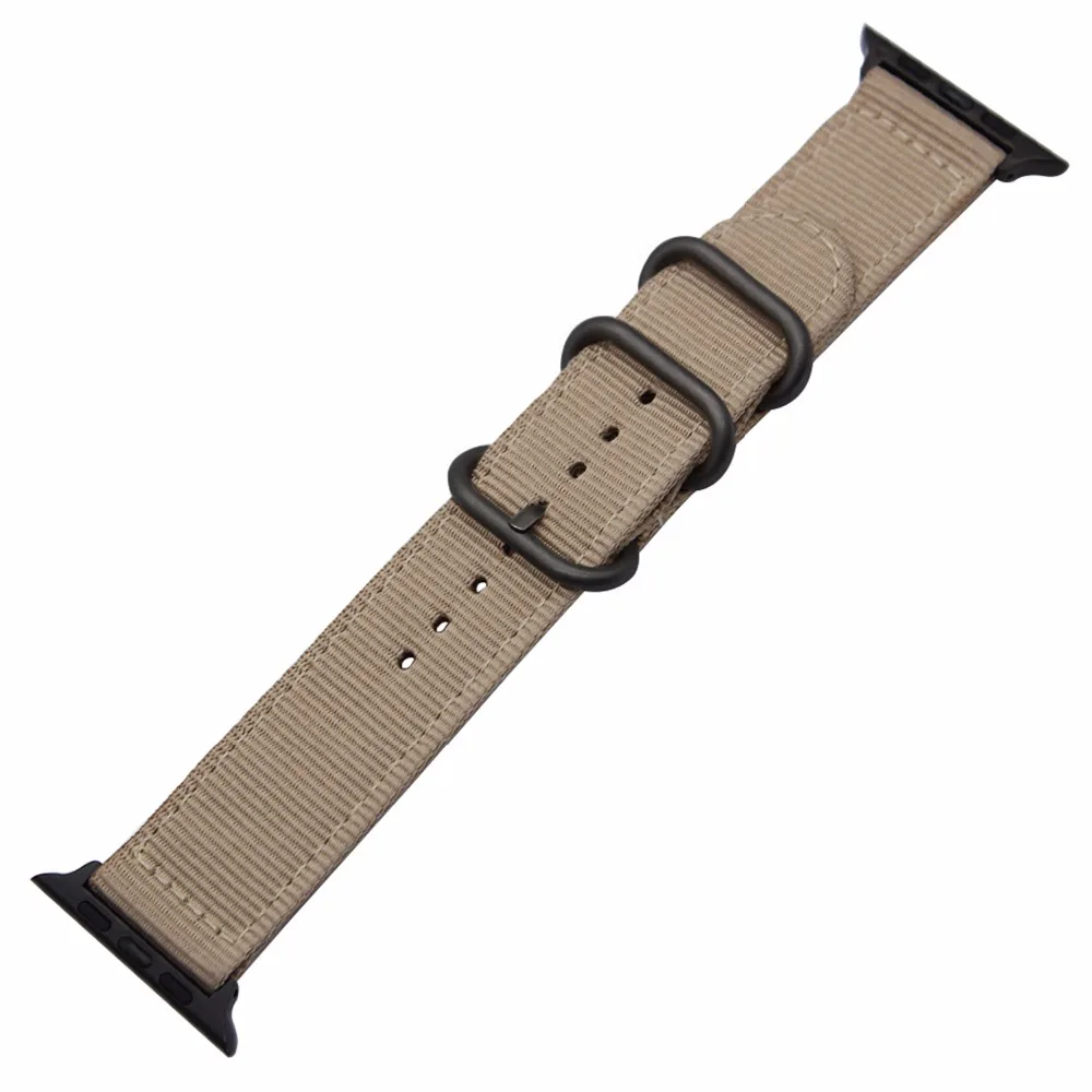 Ремешок нейлоновый для наручных часов спортивный браслет iWatch Apple Watch SE Series 6 5 4 3 2 1