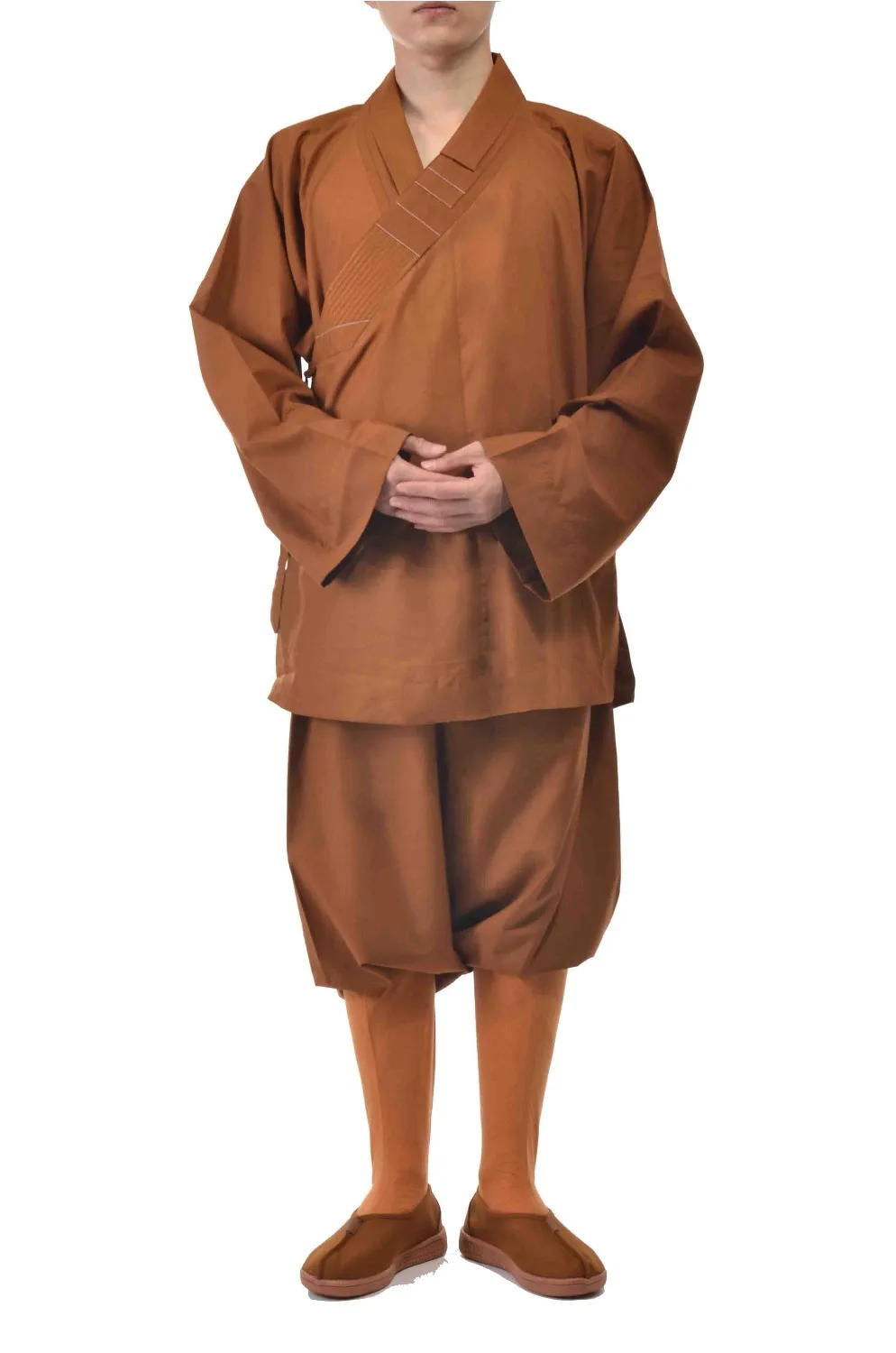 Унисекс Lohan arhat костюмы униформы буддистские монахи дзен шаолин кунг-фу Роба