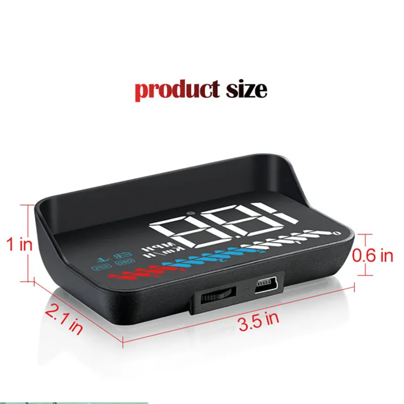 WiiYii M7 HUD OBD2 дисплей GPS с блендой объектива лобовое стекло проектор электронная