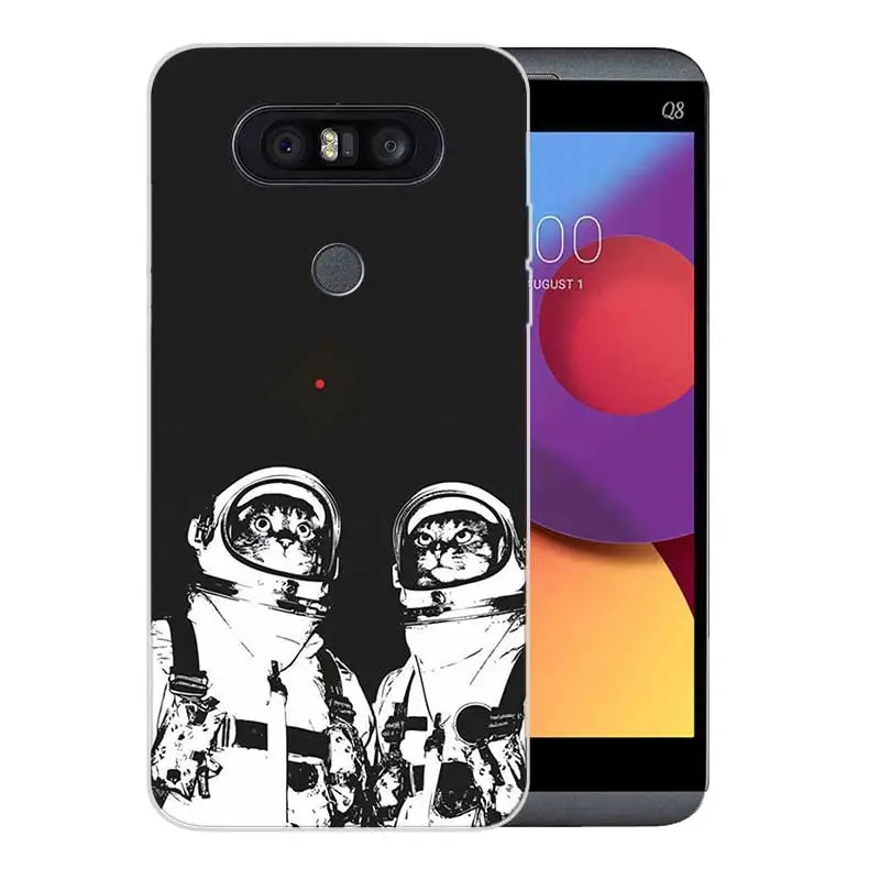 Мягкий Резиновый ТПУ чехол с рисунком для LG Q8 Q7 Q6 G6 G7 G5 G4 V40 V30 V20 V10 прозрачный
